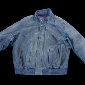 SAXONY Vintage Men's Leather Jacket 44